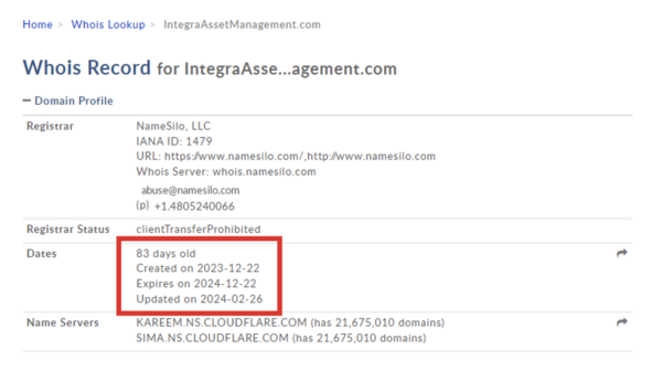 Integra Asset Management - домен